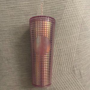 💗New💗Starbucks Pink Grid Tumbler